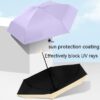 Ultra-light Five-fold Capsule Pocket Umbrella Black Glue Sun Umbrella For Women/Umbrella for Hajj & Umrah